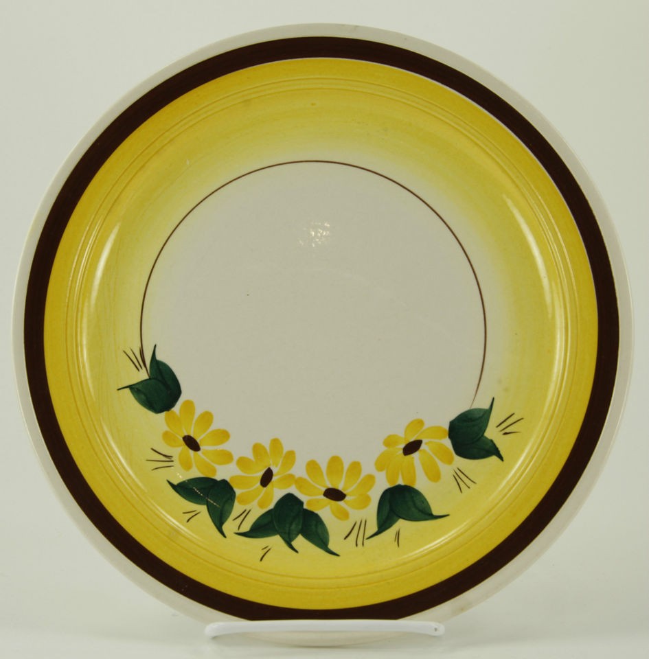 Vernon Kilns Brown Eyed Susan 7 1/2 Salad Plate Montecito Metlox 