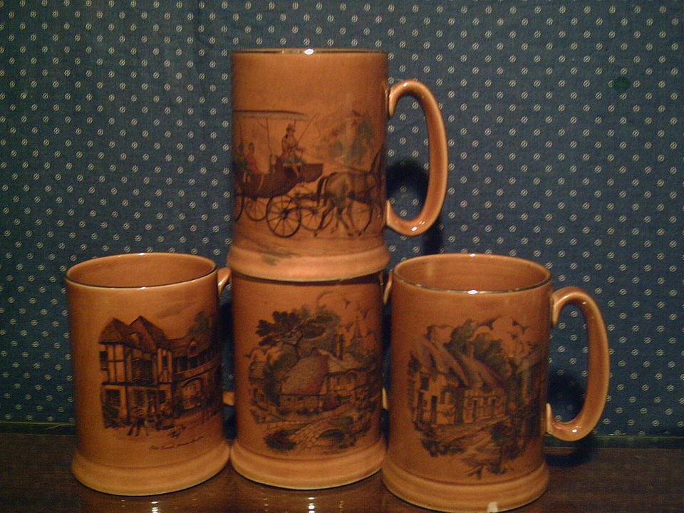 woods england ceramic 16 oz tankard mugs time left