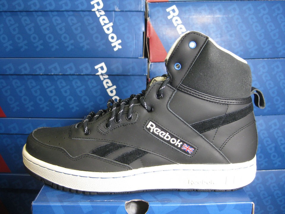 reebok mens bb4600 hi black paper white blue v51611