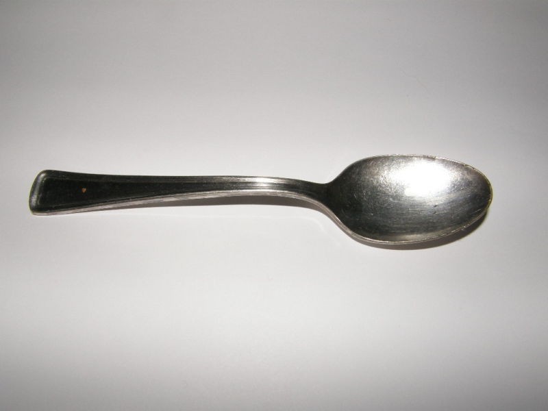 silver plate spoon victor co a+ overlay nice shape time