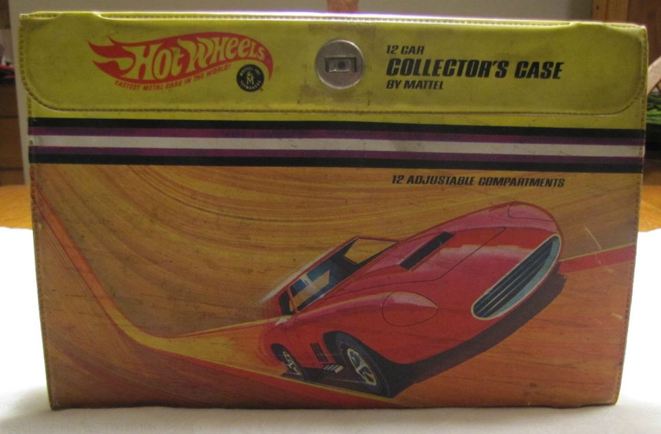 1968 Hot Wheels Storage Case Carrying Case with 12 Hot Wheels Cars