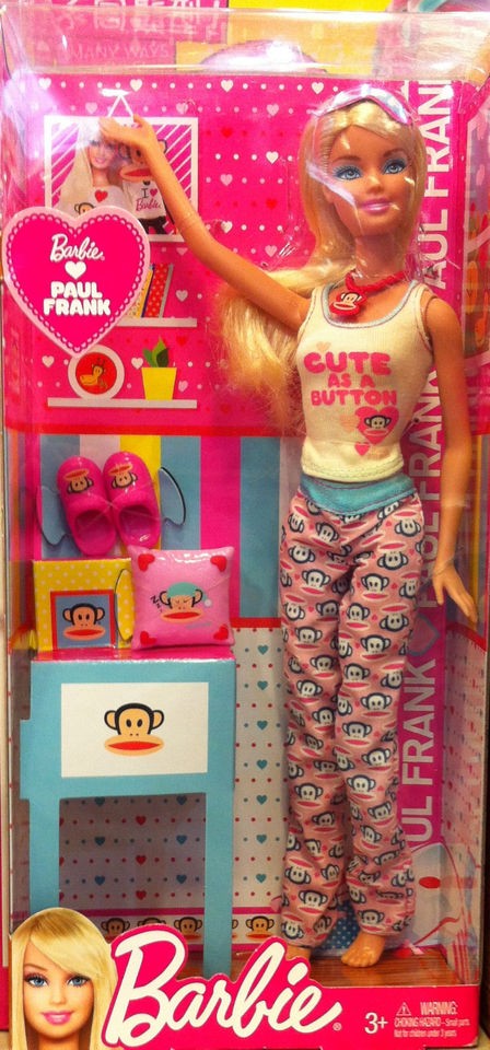 mattel barbie loves paul frank doll from hong kong time