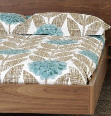 orla kiely double duvet cover flower blossom teal new time