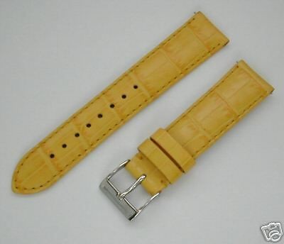 18mm YELLOW WATCH BAND,STRAP FITS ELINI,MICHELE,INVICTA WITH QUICK 