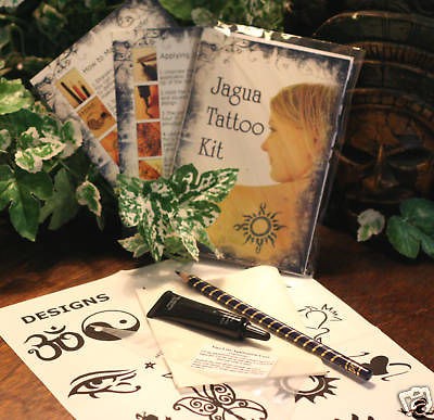 Black Jagua Temp Tattoo Kit last 10 15 day not henna tf