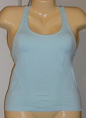   Womens Training Top Small Blue VGC Running Racer Back Tennis Sports