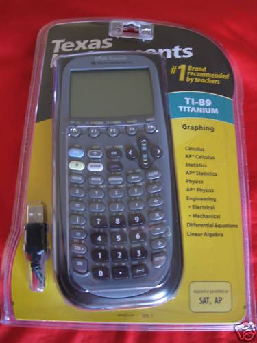 ti 89 titanium texas graphic calculator ti89 new sealed time