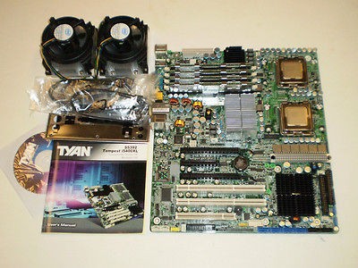 TYAN S5392ANR TEMPEST i5400XL DUAL LGA771 MOTHERBOARD 2 X E5405 QUAD 