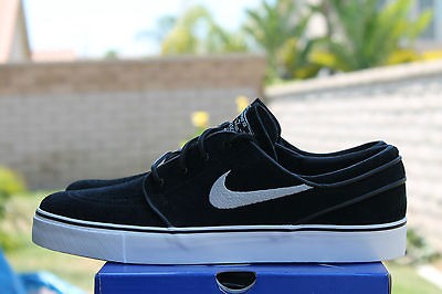 nike zoom stefan janoski sb sz 10 black white 333824 002