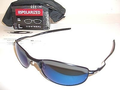 OAKLEY TIGHTROPE OO4040 05 DARK w / ICE IRIDIUM POLARIZED SUNGLASSES