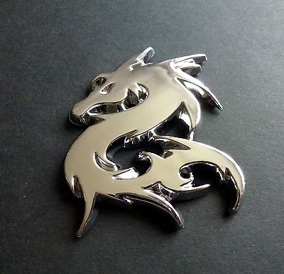 Self Adhesive Chrome Effect Chinese DRAGON Badge for Nissan 350Z Juke 