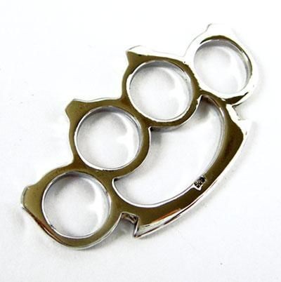 tiny knuckle duster sterling 925 silver mens pendant from thailand