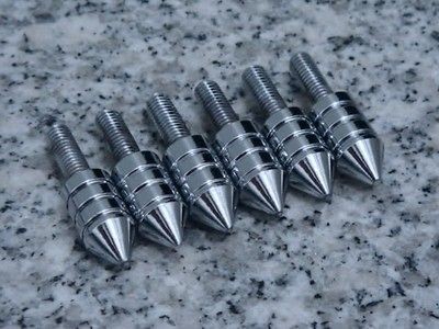 CHROME SPIKED FAIRING BOLTS for Honda Kawasaki Suzuki Yamaha