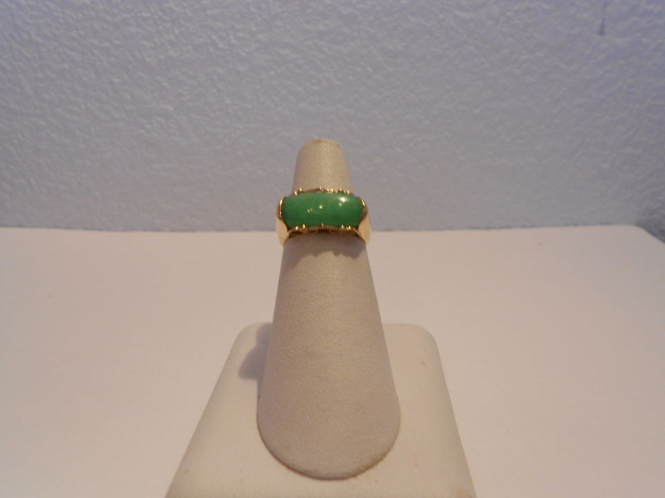 jade saddle ring 18kt gold  790 00