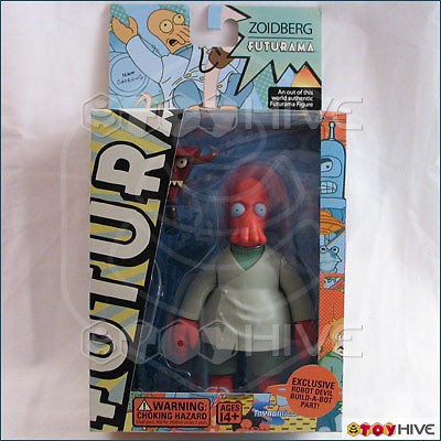 Futurama Dr. Zoidberg series 1 figure made by Toyfare exclusive robot 