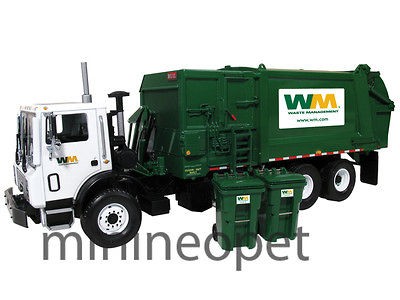   10 3600T MACK MR WASTE REFUSE GARBAGE TRUCK 1/34 DIECAST WITH BINS