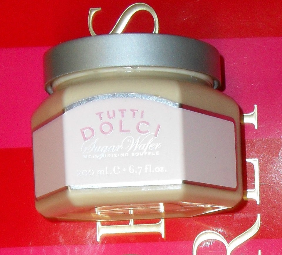 NEW BATH & BODY WORKS TUTTI DOLCI SUGAR WAFER MOISTURIZING SOUFFLE 6.7 