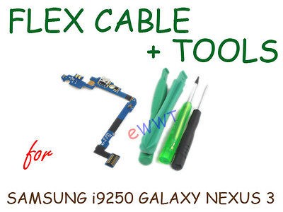 Replacement Charger Port Flex Cable+Tools for Samsung i9250 Galaxy 