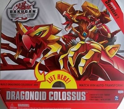 Bakugan Dragonoid Colossus RED Figure Exclusive 5 Bakugan Transforms 