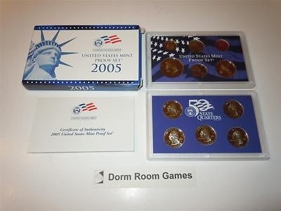 2005 united states proof set 11 coin 50 state quarter