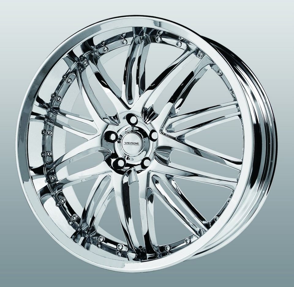 20 inch Verde Kaos Chrome Wheels Rims 5x120 LS 460 LS HL G8 GTO