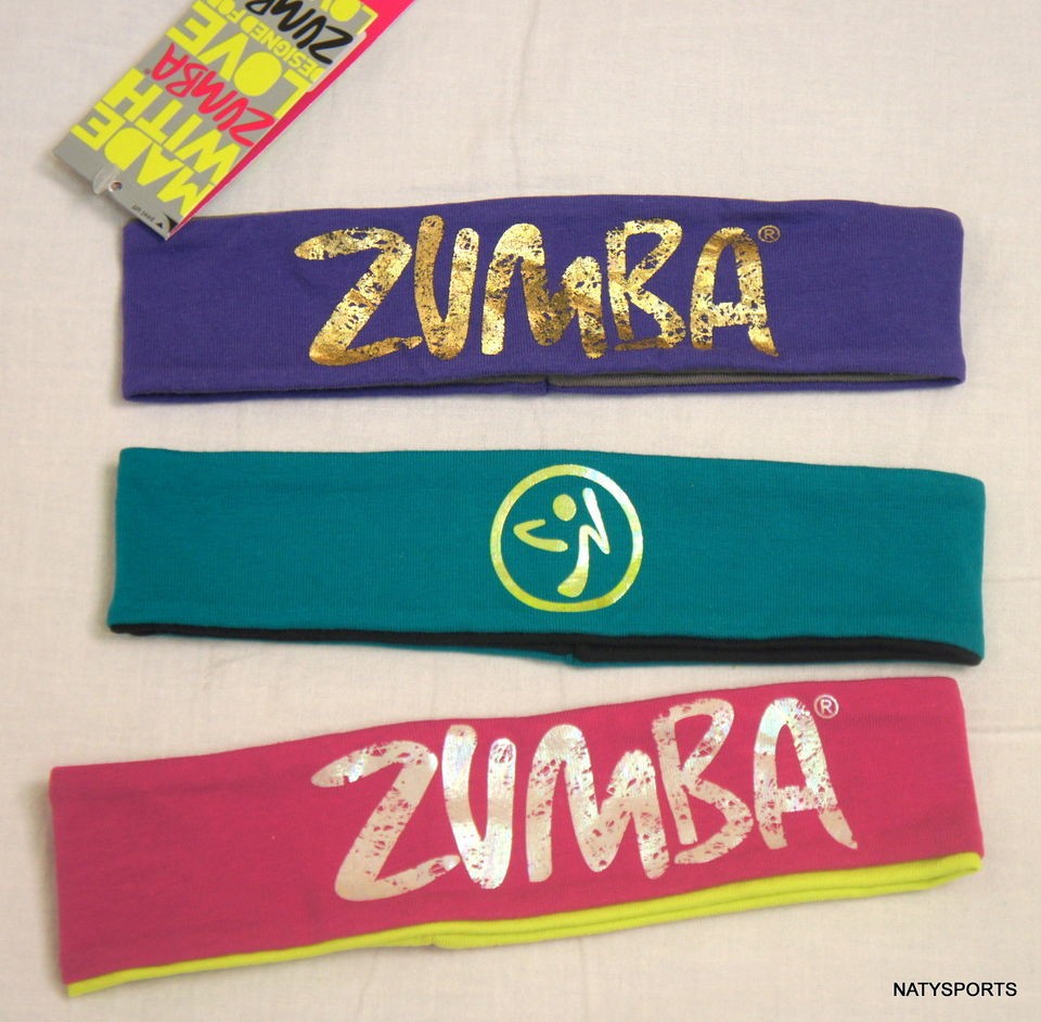 zumba vida two way reversible headbands