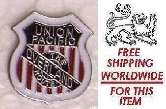 hat tie tac push lapel pin union pacific overland new