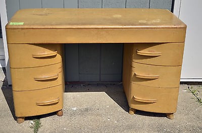 Early Heywood Wakefield Desk Vintage Mid Century Modern Eames design 