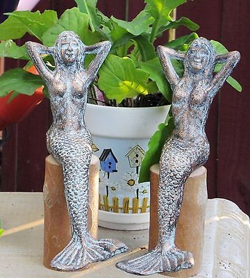   Iron Sexy Relaxing Mermaid, Nautical Decor, Sitting Mermaid, Mermaids