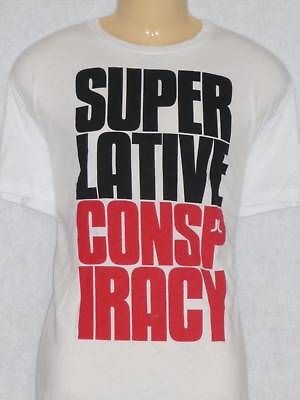 wesc superlative conspiracy mens white t shirt nwt new