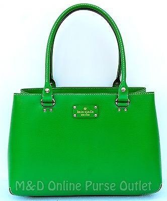 NWT NEW Authentic Kate Spade Wellesley Leather Elena Purse Bag Tote