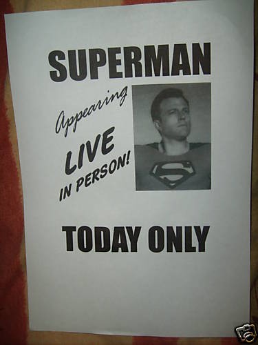 hollywoodland ben affleck superman movie prop from argentina time left