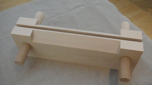 bookbinding hand press handmade beech really useful small press from