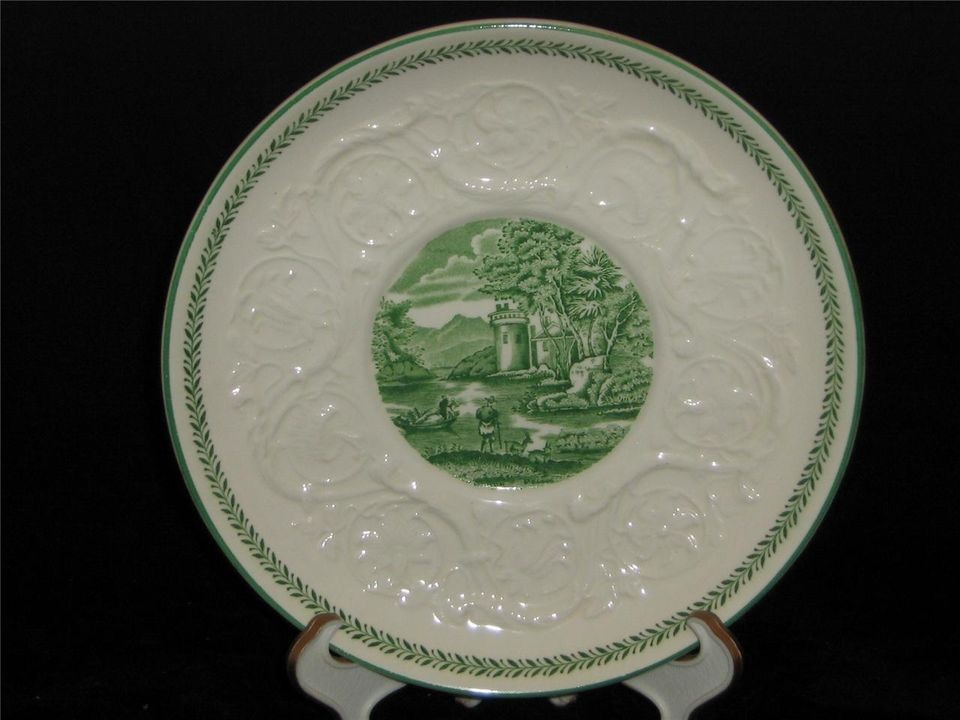 wedgwood china patrician green torbay bouillon saucer 