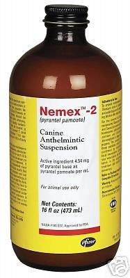 nemex 2 dog wormer w pyrantel pamoate 16oz pint time