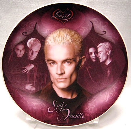 BUFFY UK Limited Collectors Plate   SPIKE & DRUSILLA #628/2000   Mint 