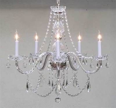Newly listed MURANO VENETIAN STYLE ALL CRYSTAL CHANDELIER 25 x 24