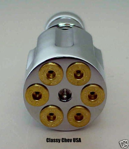 new simulated revolver style chrome cigarette lighter 