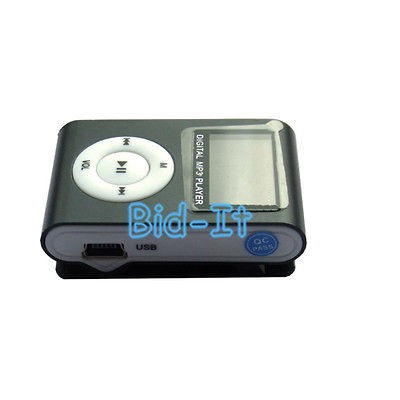 Mini LCD Screen Clip  Mp4 Player Fm Radio&Record Support 128MB 32GB