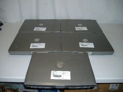 Lot of 5 Dell Latitude D800 Laptops 1600 MHz 1024MB