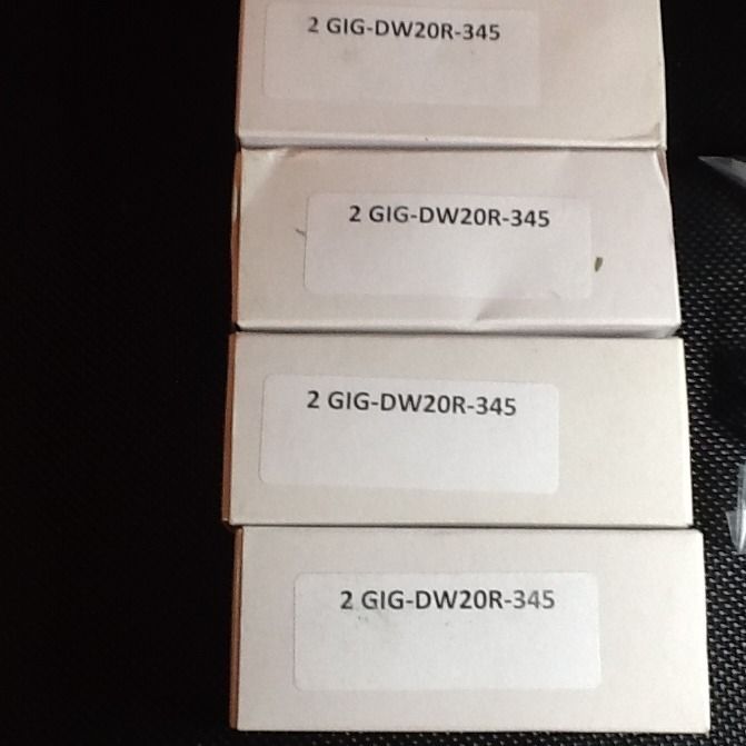 Lot 2GIG DW20R 345 Wireless Recessed Door Window Security Alarm 