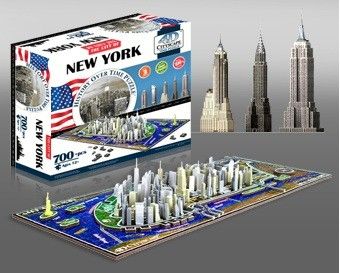 4D Cityscape History Over Time Jigsaw Puzzle The City of New York 