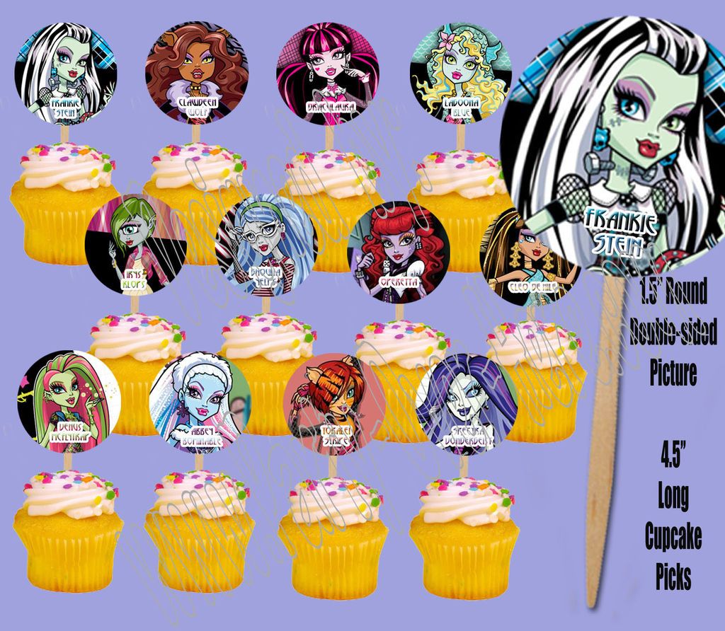 monster high cupcake in Holidays, Cards & Party Supply