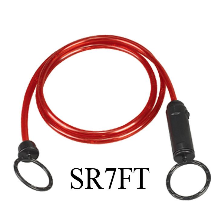 Red LED Safety Flashing Rope 7 Feet Long Light for Barricade Traffic 