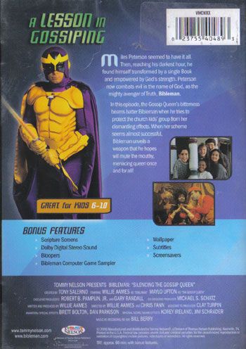 NEW Sealed Christian Kids DVD BIBLEMAN Genesis Silencing the Gossip 