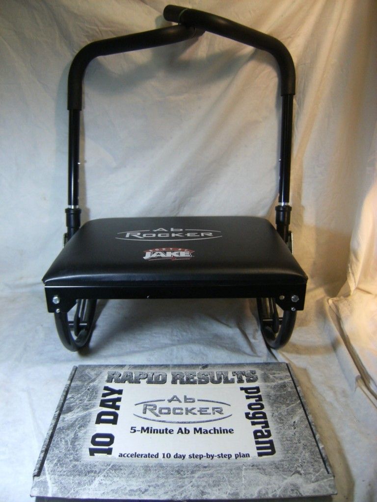 BODY BY JAKE AB ROCKER 5 MINUTE AB MACHINE w/ 10 DAY PROGRAM KIT VIDEO 