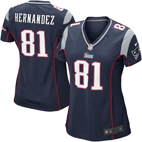 Womens Nike New England Patriots Aaron Hernandez Game Team Color 