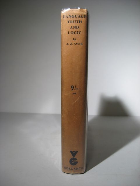 1936 RARE LANGUAGE TRUTH LOGIC 1ST ED DJ   A.J. AYER