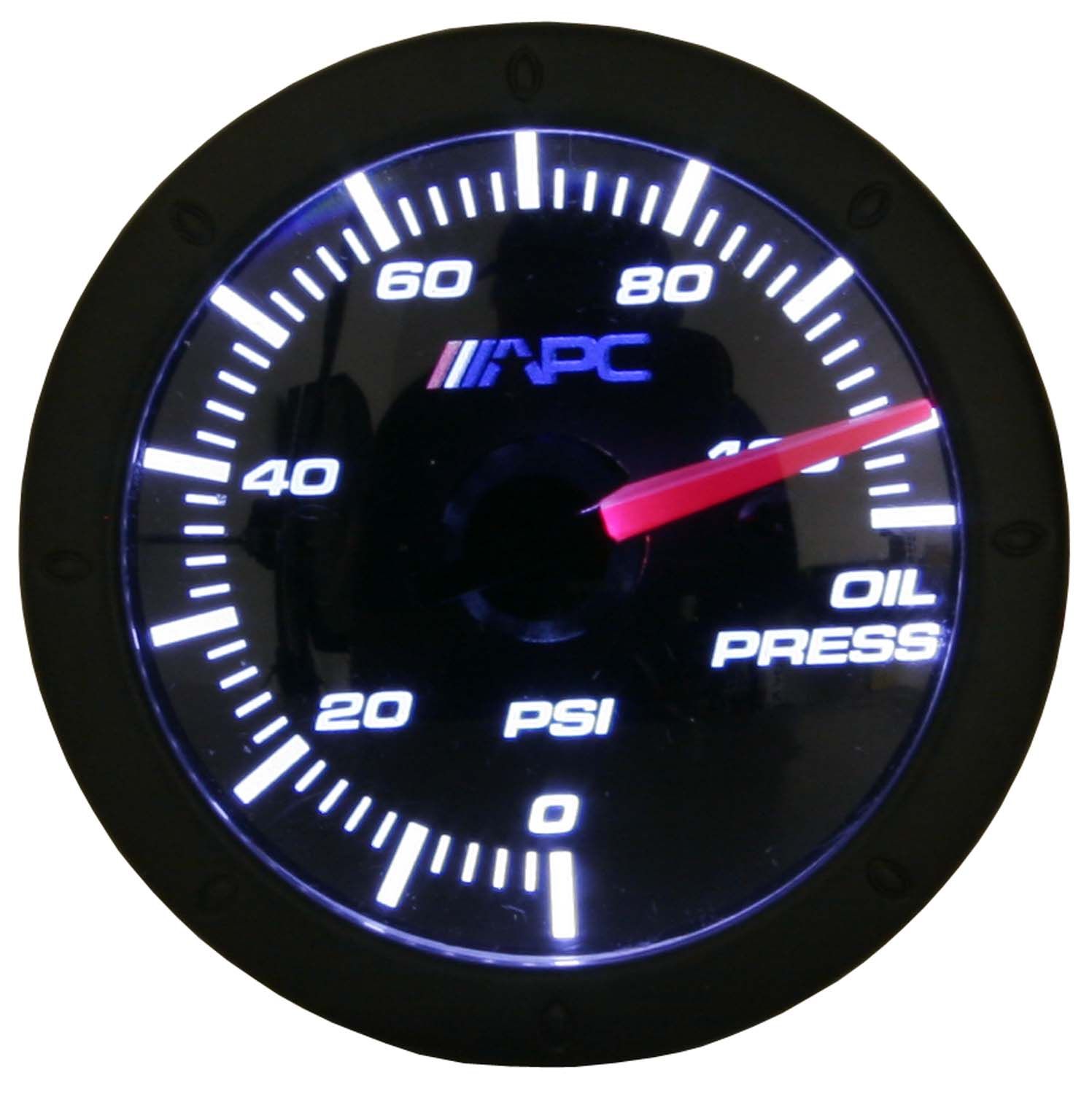 APC Blackout 2 1/16 Oil Pressure Gauge 107400