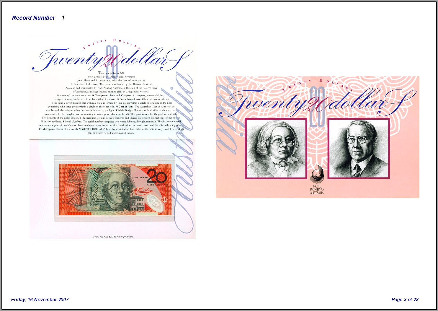 Banknote Note Image Database Software Pro CDROM Windows